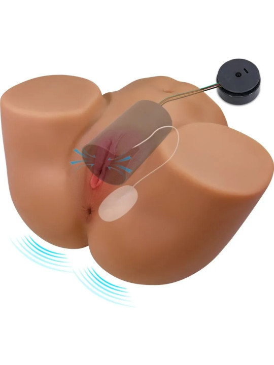 CRAZY BULL - GERIANN VIBRATOR AND REALISTIC FEMALE SUCKER WITH ITS 5.5 KG