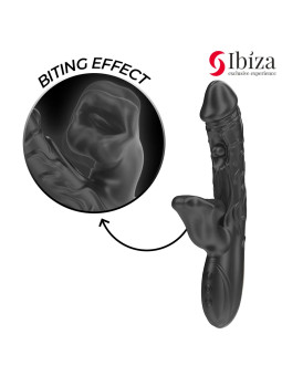 IBIZA - RABBIT VIBRATOR AND CLITORAL STIMULATOR WITH BITING AND ROTATING EFFECT
