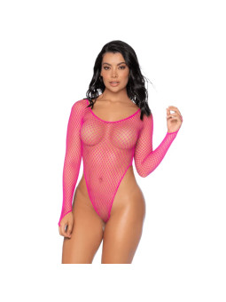 Long Sleeve Scoop Neck Body in Pink - Mapalé
