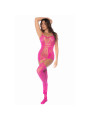 Combinaison en Résille Rose – Bodystocking Taille Unique – Mapalé