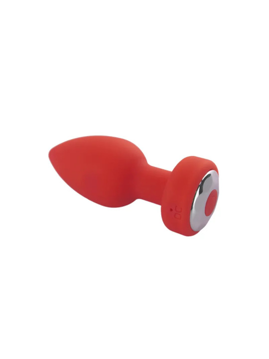 Plug Anal Vibrant Télécommandé SHAKY Rouge – Cœur Ardent