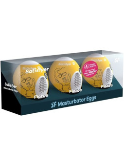 Coffret 3 Œufs Masturbateurs SATISFYER FIERCE: Stimulation Réaliste & Innovante