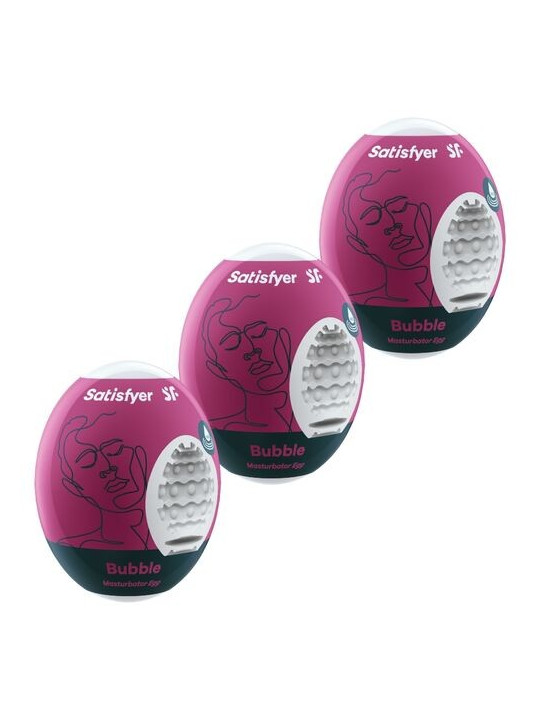 SATISFYER - 3 OEUFS MASTURBATEURS BUBBLE