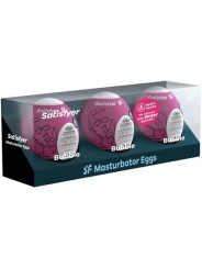 SATISFYER - 3 OEUFS MASTURBATEURS BUBBLE