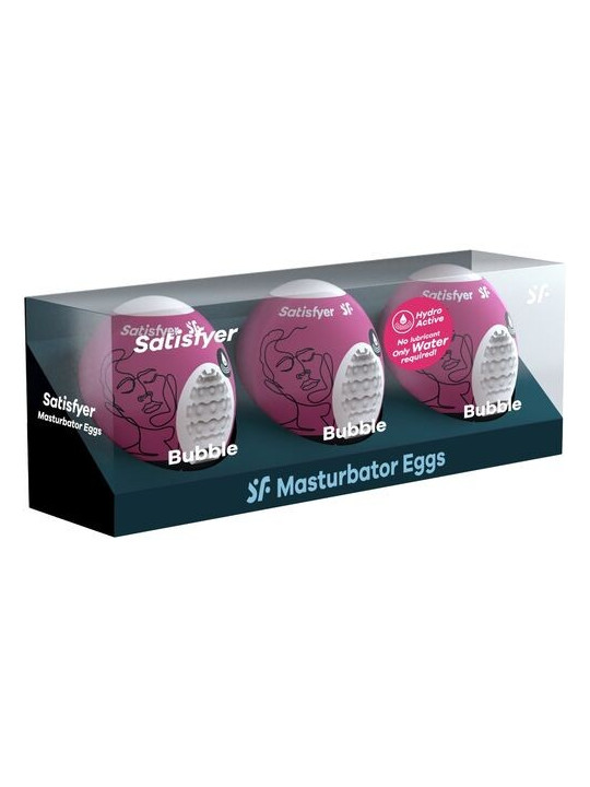 SATISFYER - 3 OEUFS MASTURBATEURS BUBBLE