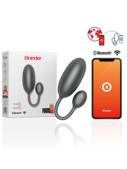 ONINDER - OEUF VIBRANT TOKYO NOIR 7,5 X 3,2 CM APPLICATION GRATUITE