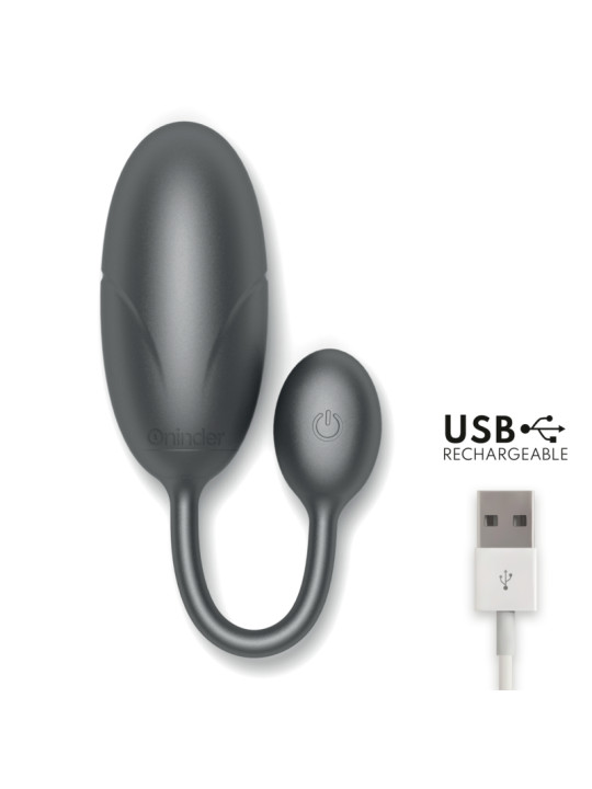 ONINDER - OEUF VIBRANT TOKYO NOIR 7,5 X 3,2 CM APPLICATION GRATUITE