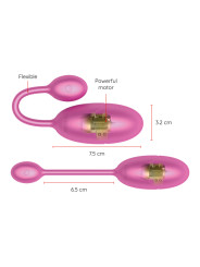 ONINDER - OEUF VIBRANT TOKYO ROSE 7,5 X 3,2 CM APPLICATION GRATUITE