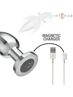 INTENSE - PLUG ANAL 10 VIBRATIONS MÉTAL AVEC TÉLÉCOMMANDE L