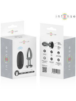INTENSE - PLUG ANAL 10 VIBRATIONS MÉTAL AVEC TÉLÉCOMMANDE M