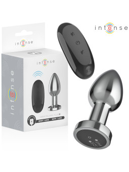 INTENSE - PLUG ANAL 10 VIBRATIONS MÉTAL AVEC TÉLÉCOMMANDE M