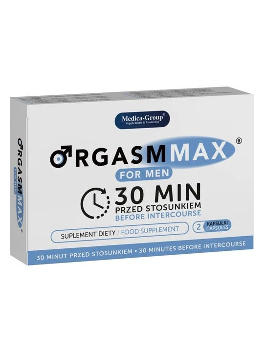Orgasm Max For Men – Capsules Plaisir et Vitalité Masculine 2 unités