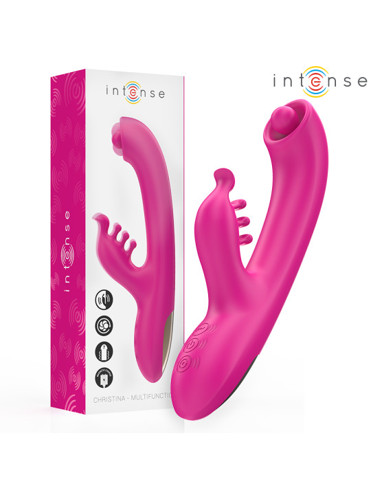CHRISTINA VIBRATEUR LAPIN MULTIFONCTION 22,5 CM ROSE
