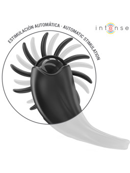 MABEL ANNEAU VIBRANT 10 VIBRATIONS AVEC STIMULATEUR DE CLITORIS NOIR