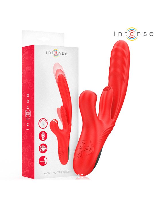 Intense Karol Vibromasseur Multifonction Poussée & Stimulation Rouge