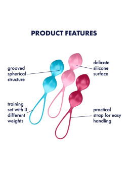 Set de 3 Boules de Geisha Satisfyer - Renforcez les muscles pelviens