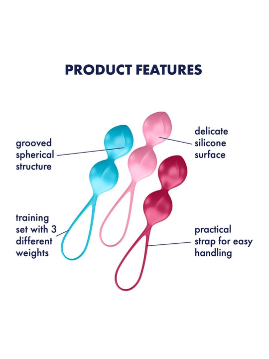 Set de 3 Boules de Geisha Satisfyer - Renforcez les muscles pelviens
