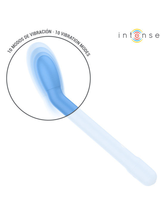 Intense Stimulateur Point G – Vibromasseur Bleu 19 cm 10 Modes