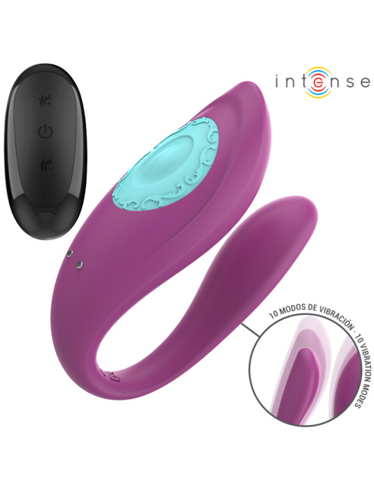 ANNIE Vibromasseur & Stimulateur en U Violet – Télécommande 10 Modes