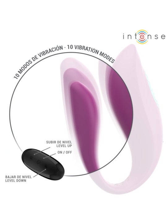 ANNIE Vibromasseur & Stimulateur en U Violet – Télécommande 10 Modes