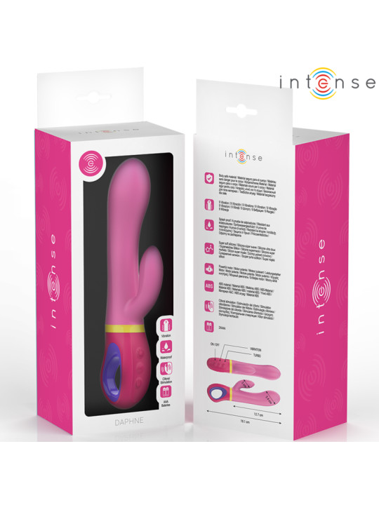 DAPHNE Vibromasseur Lapin Rose – Double Stimulation Intérieure & Clitoridienne