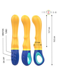 VIBROMASSEUR POINT G JAUNE SHAGGY