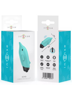 INTENSE Echo balle vibrante Bleu Dauphin 8x4,7cm - Mini vibromasseur discret