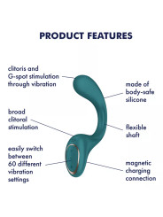 SATISFYER - G FOR FODDES 2 VIBRATEUR LAPIN BOUTEILLE VERTE