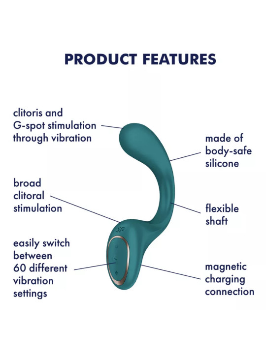 SATISFYER - G FOR FODDES 2 VIBRATEUR LAPIN BOUTEILLE VERTE