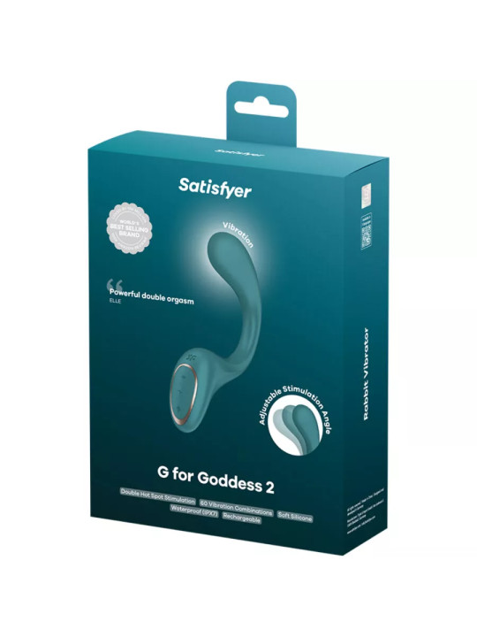 SATISFYER - G FOR FODDES 2 VIBRATEUR LAPIN BOUTEILLE VERTE