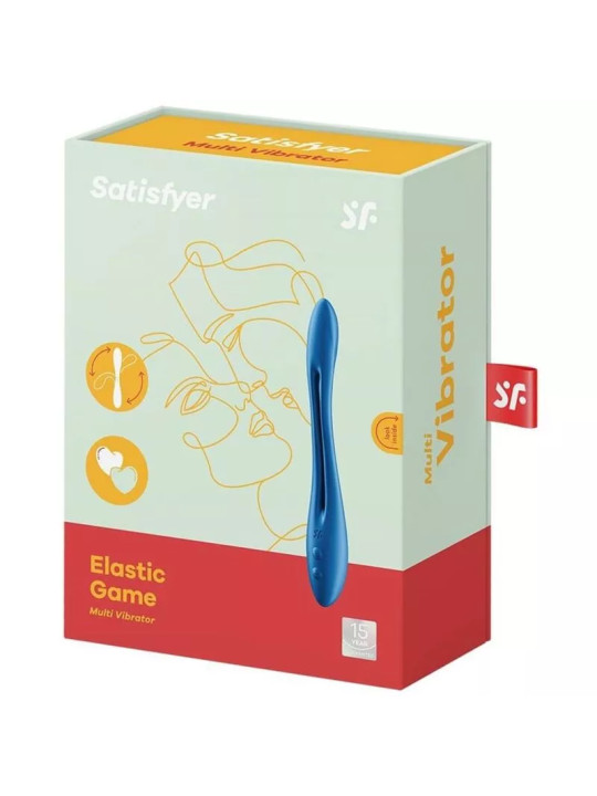 SATISFYER - Vibromasseur Multi Elastique Bleu